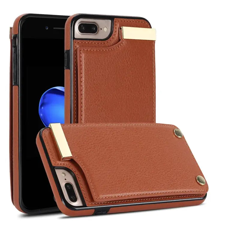 Metal Buckle Card Slots Phone Case For iPhone 11 For iPhone 11 Pro For iPhone XS Max For iPhone 8 Plus / 7 Plus