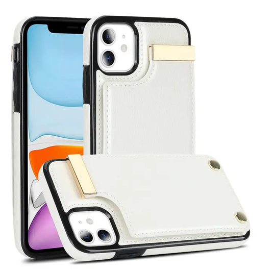 Metal Buckle Card Slots Phone Case For iPhone 11 For iPhone 11 Pro For iPhone XS Max For iPhone 8 Plus / 7 Plus