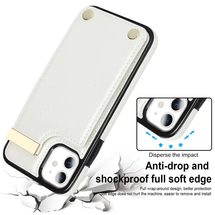 Metal Buckle Card Slots Phone Case For iPhone 11 For iPhone 11 Pro For iPhone XS Max For iPhone 8 Plus / 7 Plus