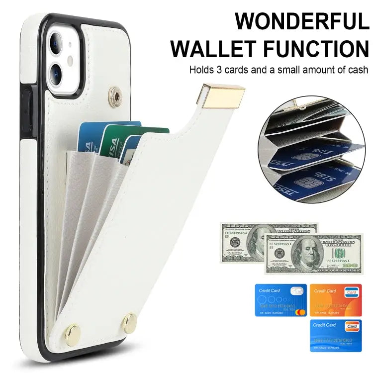 Metal Buckle Card Slots Phone Case For iPhone 11 For iPhone 11 Pro For iPhone XS Max For iPhone 8 Plus / 7 Plus