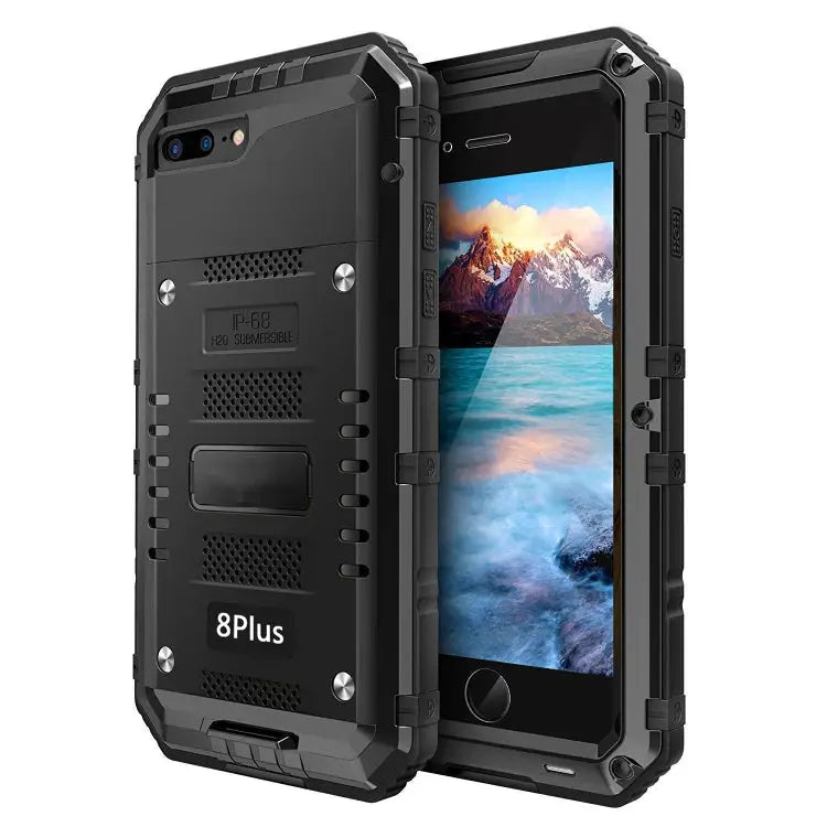 Metal + Silicone Phone Case with Screen Protector For iPhone 12 For iPhone 12 Pro For iPhone 12 Pro Max For iPhone SE