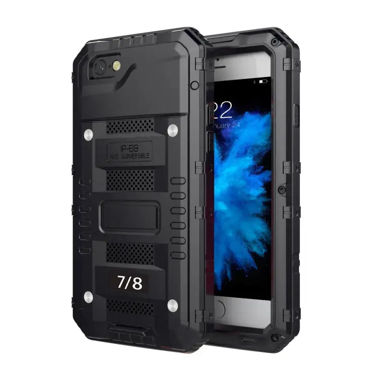 Metal + Silicone Phone Case with Screen Protector For iPhone 12 For iPhone 12 Pro For iPhone 12 Pro Max For iPhone SE