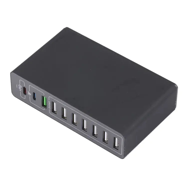 MFT-03Q 10 in 1 65W QC3.0 USB Smart Fast Charger EU Plug - EU Plug / Black