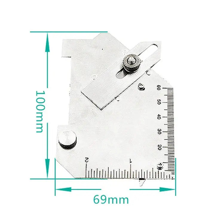 MG-8 Cam-type Stainless Steel Fillet Weld Gauge Multi-function Welding Inspection Ruler MG-8 - MG-8