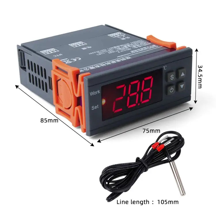 MH-1210W Digital LCD Temperature Controller Thermocouple Thermostat Regulator with Sensor Termometer Temperature Range: