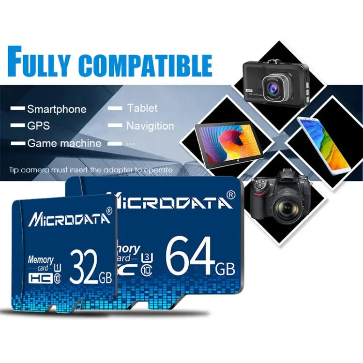 MICRODATA 16GB U1 Blue TF(Micro SD) Memory Card - 16GB