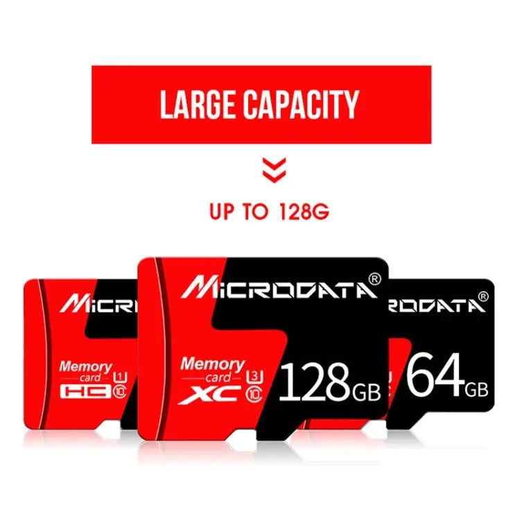 MICRODATA 16GB U1 Red and Black TF(Micro SD) Memory Card 16GB - 16GB