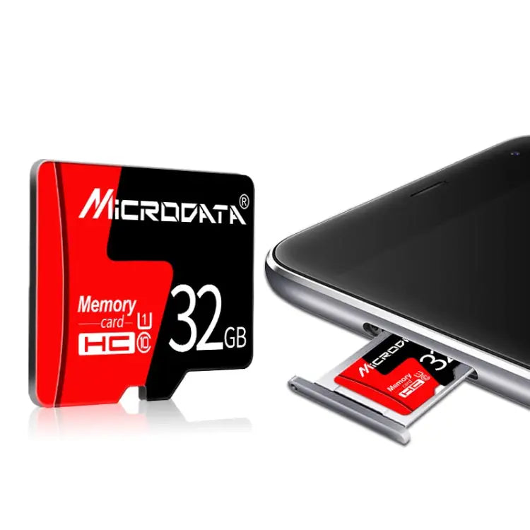 MICRODATA 16GB U1 Red and Black TF(Micro SD) Memory Card 16GB - 16GB