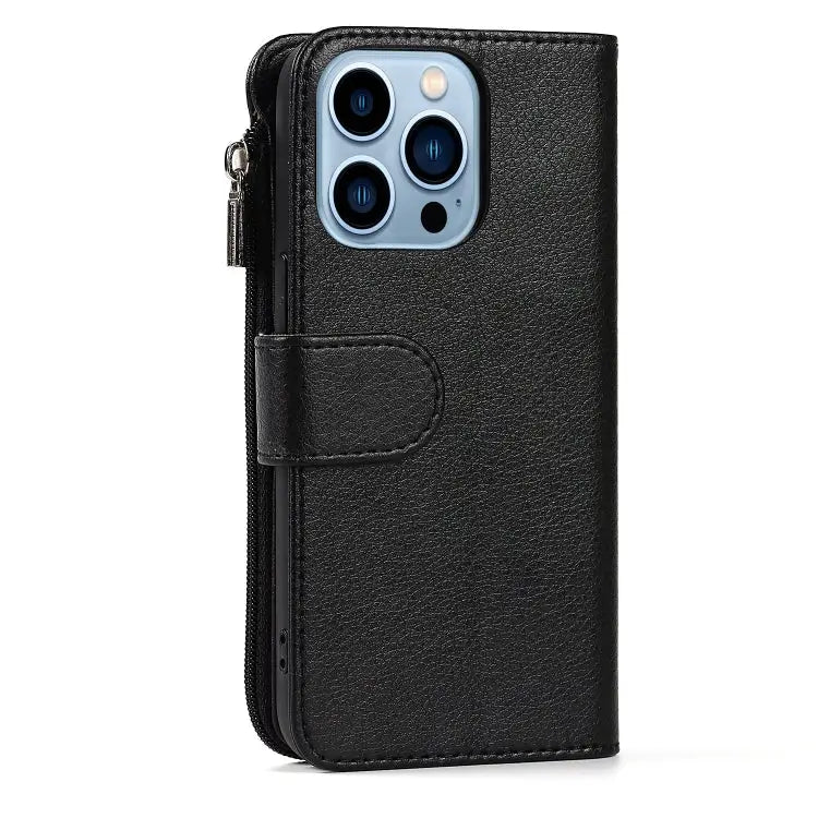 Microfiber Zipper Horizontal Flip Leather Case with Holder & Card Slots & Wallet For iPhone 13 mini For iPhone 13