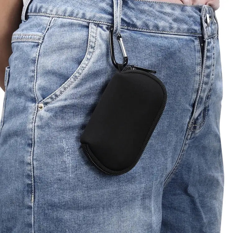 Mini Elastic Waterproof Nylon Earphone Protective Bag for AirPods Pro with Hook - Apple Accessories