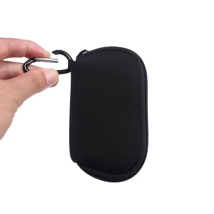 Mini Elastic Waterproof Nylon Earphone Protective Bag for AirPods Pro with Hook - Black - Apple Accessories