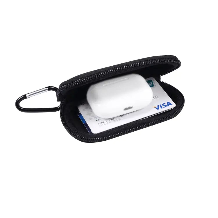 Mini Elastic Waterproof Nylon Earphone Protective Bag for AirPods Pro with Hook - Apple Accessories