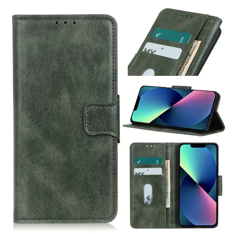 Mirren Crazy Horse Texture Horizontal Flip Leather Phone Case For iPhone 14 For iPhone 14 Max For iPhone 14 Pro