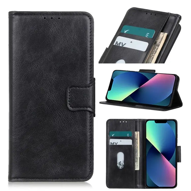 Mirren Crazy Horse Texture Horizontal Flip Leather Phone Case For iPhone 14 For iPhone 14 Max For iPhone 14 Pro