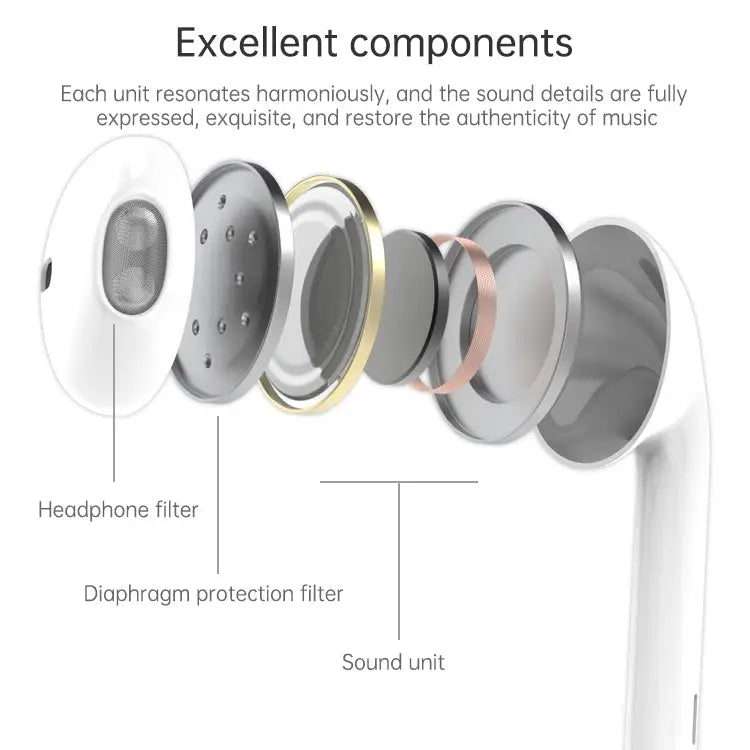 ML715 1.2m 8 Pin Port Wire Control Bluetooth Earphone Support Music Calls Volume Control - ML715 Volume Control