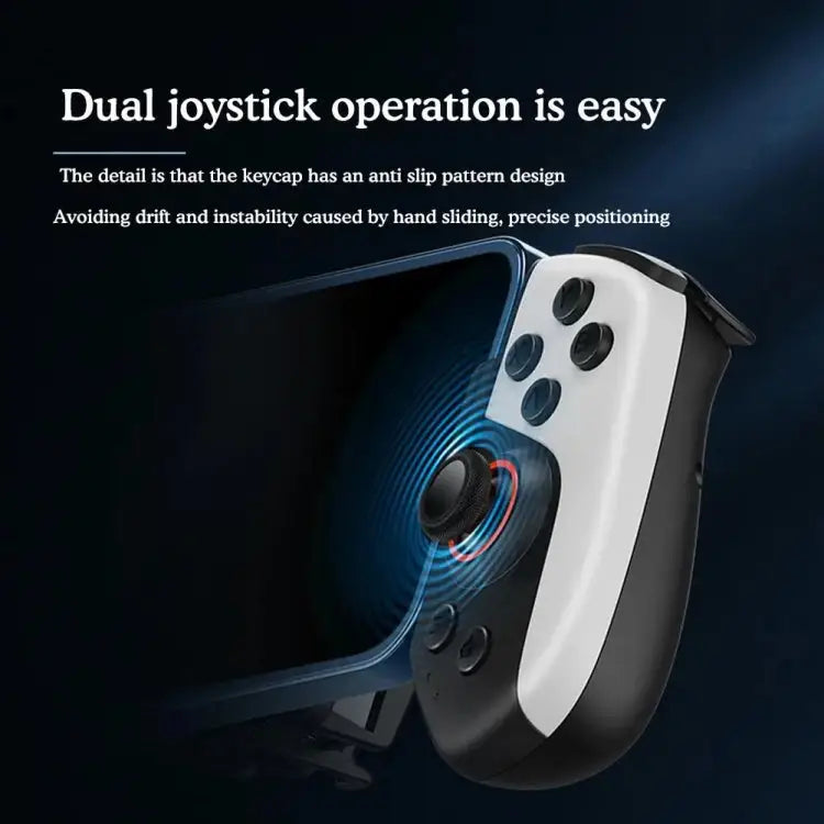 Mobile Phone Gaming Controller with Cooler & 2 Back Button Macro Programmable JK02 Black - JK02 Black - Apple