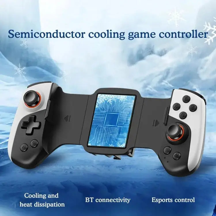 Mobile Phone Gaming Controller with Cooler & 2 Back Button Macro Programmable JK02 Black - JK02 Black - Apple