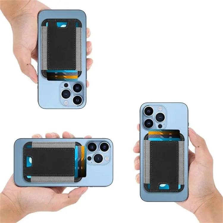 Mobile Phone MagSafe Wallet Elastic Retractable Card Holder - Apple Accessories