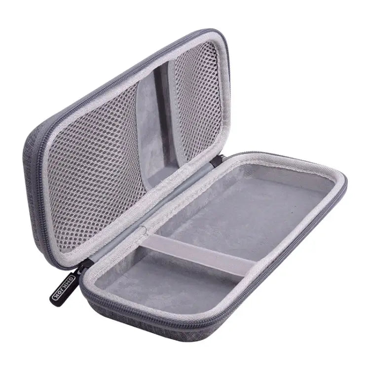 Mobile Phone Power Bank Data Cable EVA Storage Bag Gray Black