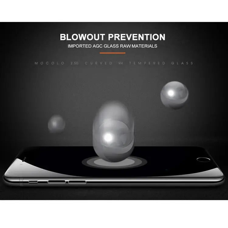 mocolo 0.33mm 9H 2.5D Silk Print Tempered Glass Film for iPhone 8 Plus & 7 Plus - iPhone 8 Plus & 7 Plus