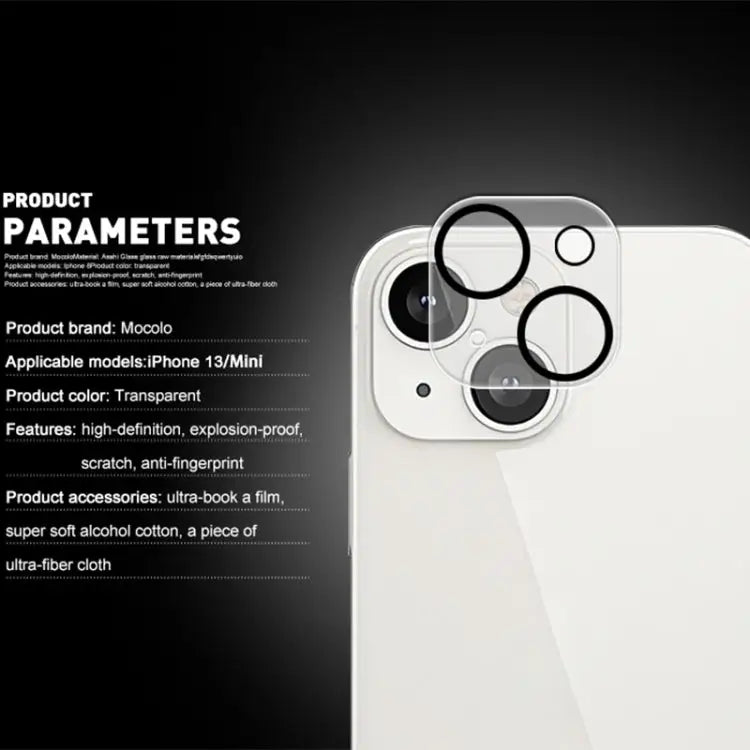 mocolo 2.5D 9H Rear Camera Lens Tempered Glass Film For iPhone 13 For iPhone 13 Pro Max - Apple Accessories