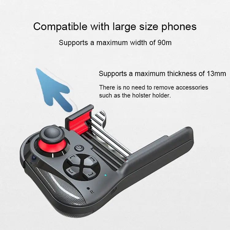 MOCUTE-059 Bluetooth 4.0 Dual-mode Left-handed Bluetooth Gamepad for 6.5-7.2-inch Phones Supports Android / IOS Direct