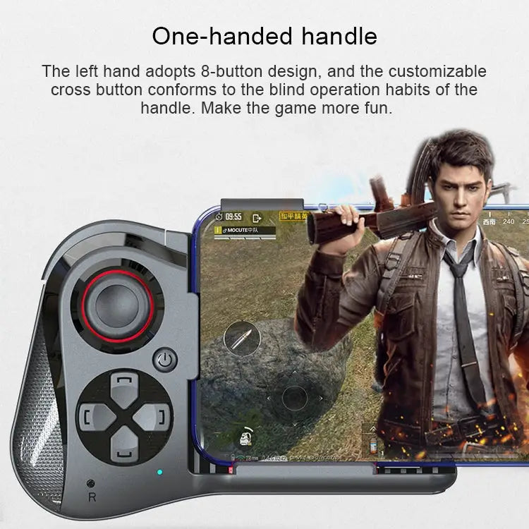 MOCUTE-059 Bluetooth 4.0 Dual-mode Left-handed Bluetooth Gamepad for 6.5-7.2-inch Phones Supports Android / IOS Direct