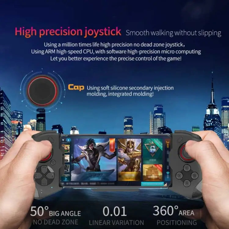 MOCUTE 060 Stretch Dual Joystick Bluetooth Gamepad For Android & iOS Red + Blue - Red + Blue - Apple Accessories
