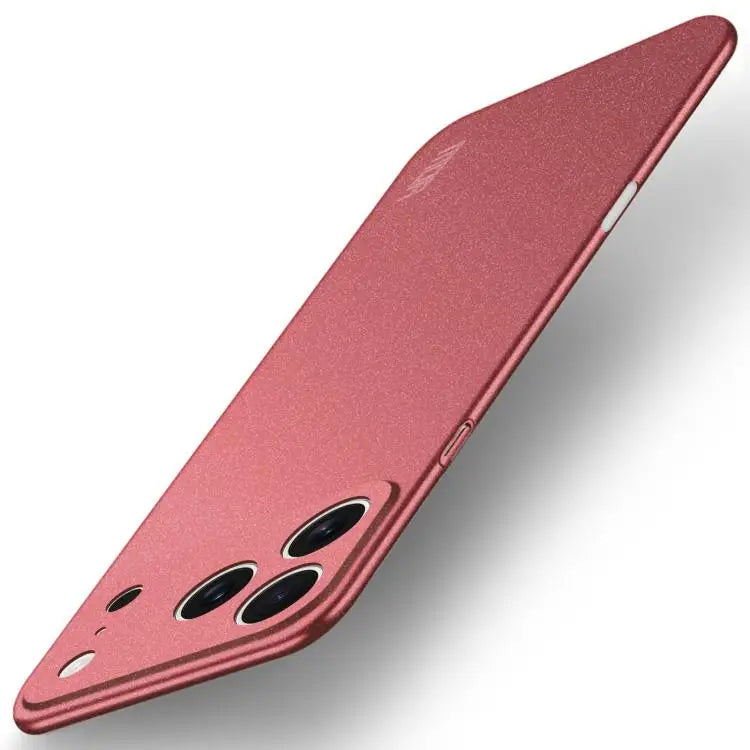 MOFI Fandun Series Frosted PC Ultra-thin All-inclusive Phone Case - For iPhone 17 Pro Max / Red - Apple Accessories