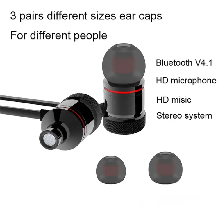 MoreBlue S07 Wireless Bluetooth Earphones Metal Magnetic Stereo Bass Headphones Cordless Sport Headset Earbuds