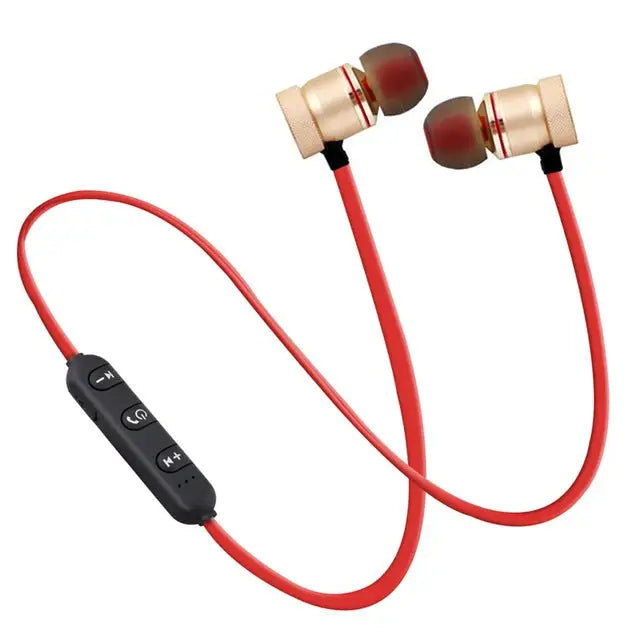 MoreBlue S07 Wireless Bluetooth Earphones Metal Magnetic Stereo Bass Headphones Cordless Sport Headset Earbuds