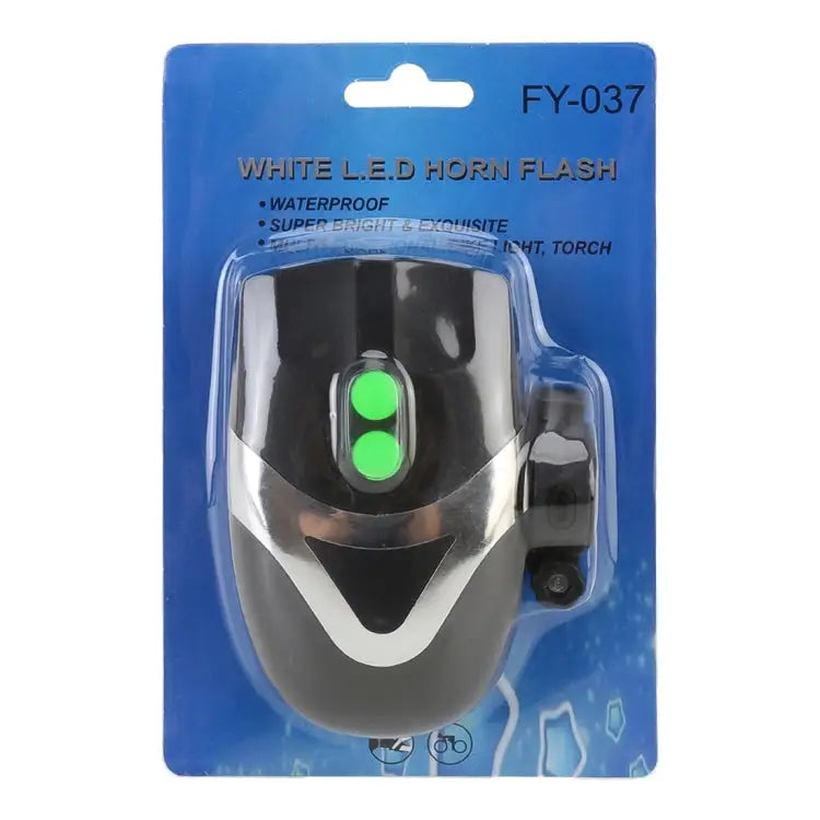 Mountain Bike Headlight Horn LED Flashlight Bicycle Electric Horn with Light Electric Horn with Light - Electric Horn