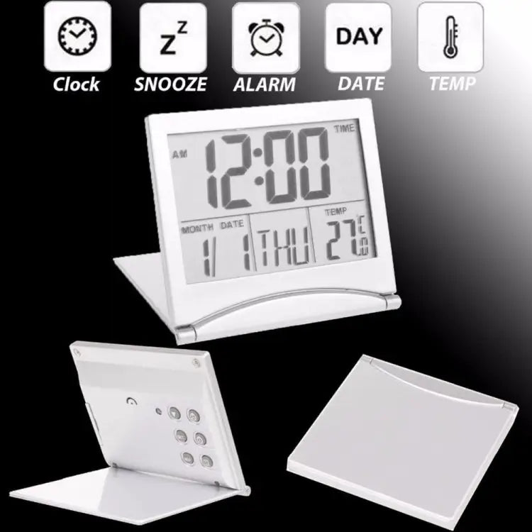 MT-033 LCD Display Portable Folding Digital Travel Temperature Alarm Clock MT-033 - MT-033