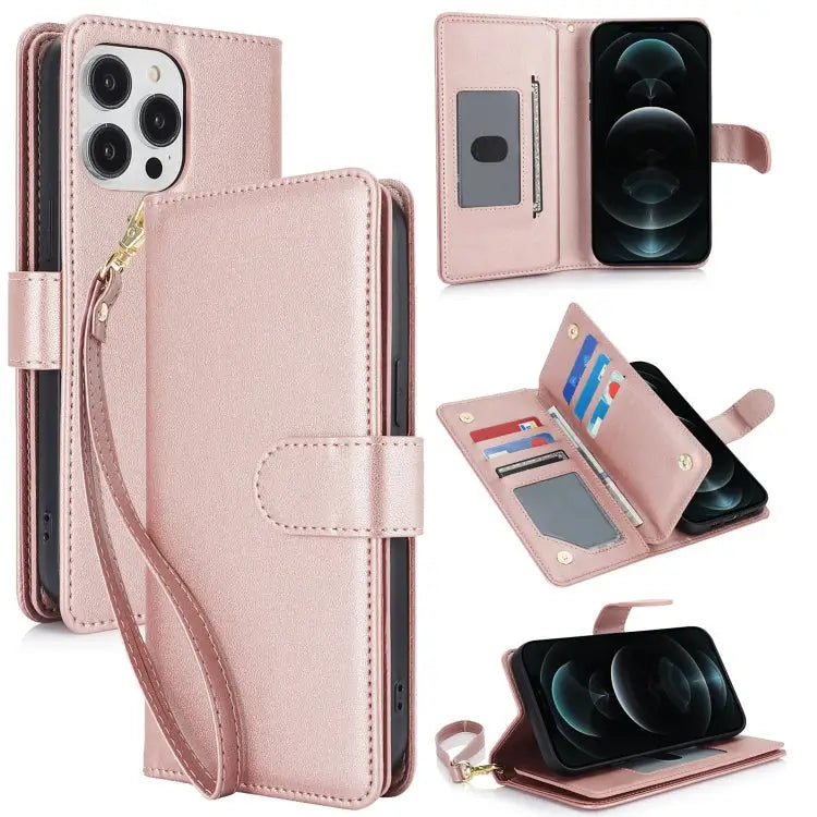 Multi-Card Wallet RFID Leather Phone Case For iPhone 11 Pro Max For iPhone 11 For iPhone 11 Pro - For iPhone 12 Pro Max