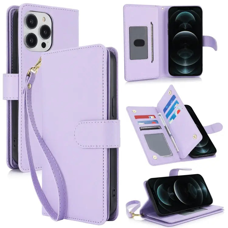 Multi-Card Wallet RFID Leather Phone Case For iPhone 11 Pro Max For iPhone 11 For iPhone 11 Pro - For iPhone 12 Pro Max