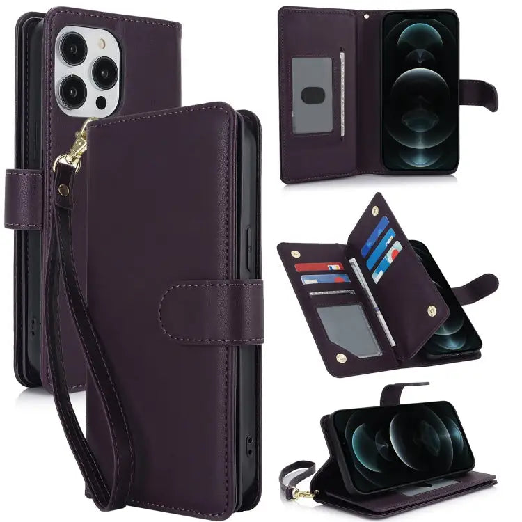 Multi-Card Wallet RFID Leather Phone Case For iPhone 11 Pro Max For iPhone 11 For iPhone 11 Pro - For iPhone 12 Pro Max