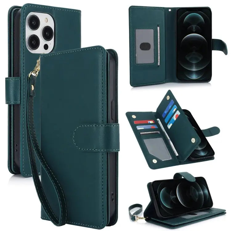 Multi-Card Wallet RFID Leather Phone Case For iPhone 11 Pro Max For iPhone 11 For iPhone 11 Pro - For iPhone 12 Pro Max