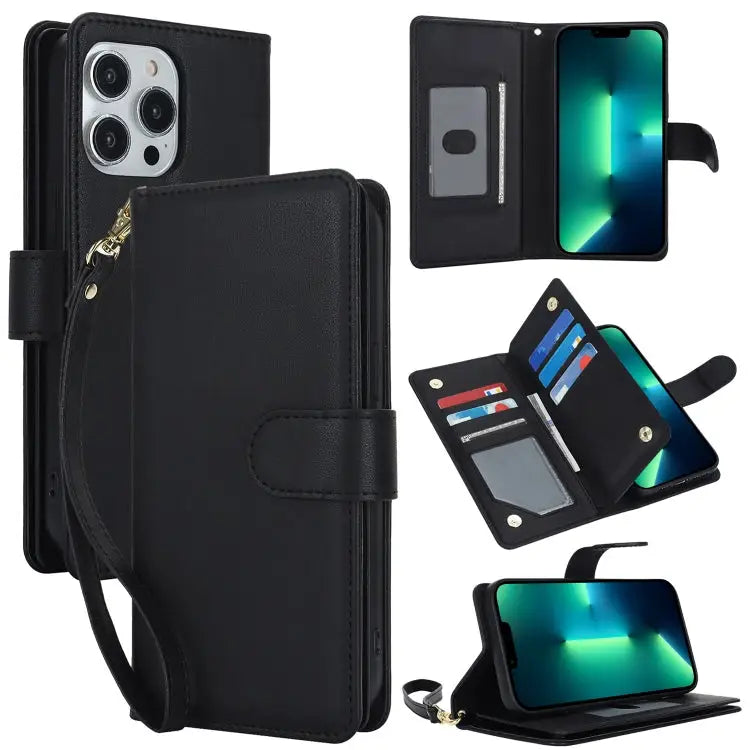 Multi-Card Wallet RFID Leather Phone Case For iPhone 11 Pro Max For iPhone 11 For iPhone 11 Pro - For iPhone 13 Pro