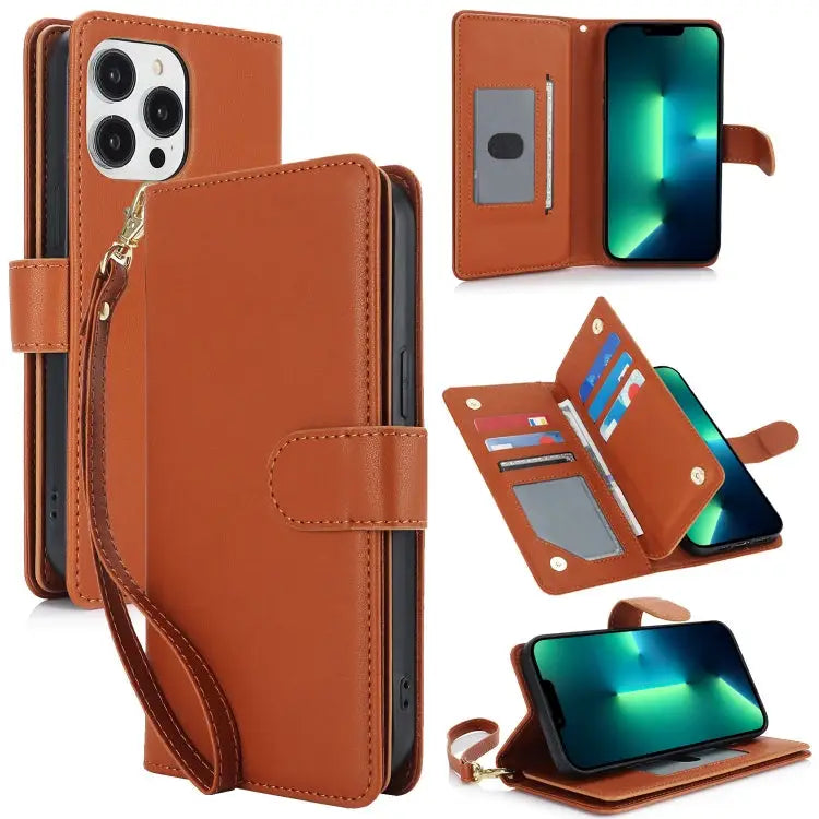 Multi-Card Wallet RFID Leather Phone Case For iPhone 11 Pro Max For iPhone 11 For iPhone 11 Pro - For iPhone 13 Pro