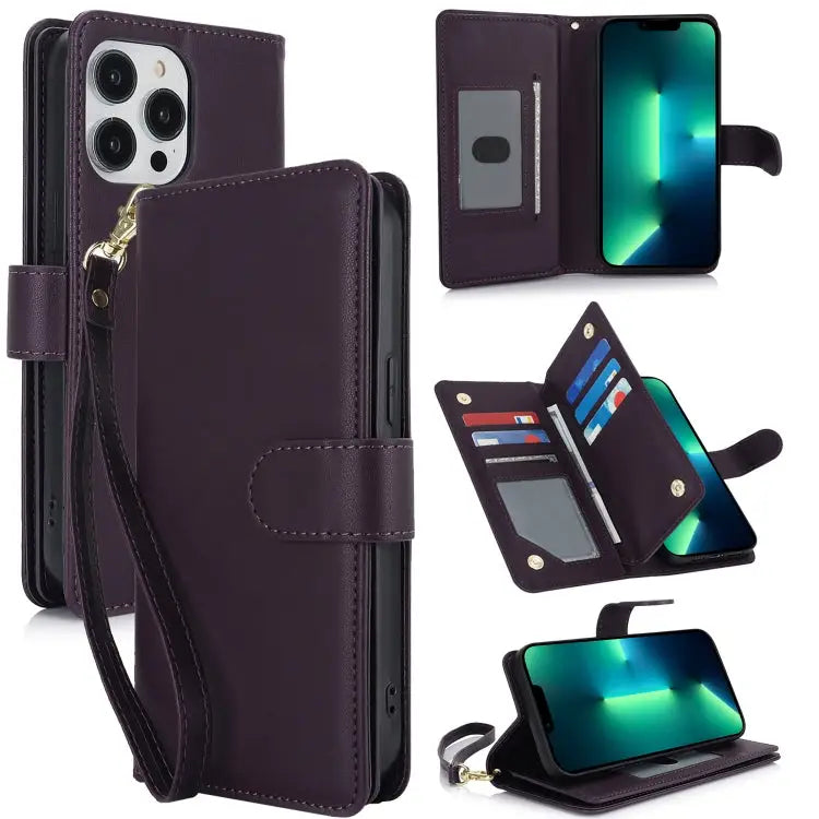 Multi-Card Wallet RFID Leather Phone Case For iPhone 11 Pro Max For iPhone 11 For iPhone 11 Pro - For iPhone 13 Pro