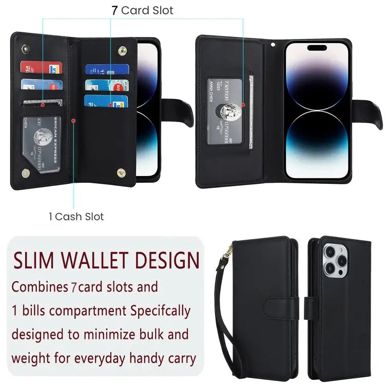 Multi-Card Wallet RFID Leather Phone Case For iPhone 11 Pro Max For iPhone 11 For iPhone 11 Pro - Apple Accessories