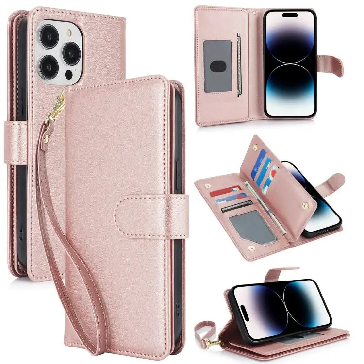 Multi-Card Wallet RFID Leather Phone Case For iPhone 13 For iPhone 12 Pro Max For iPhone 12 / 12 Pro - For iPhone 14