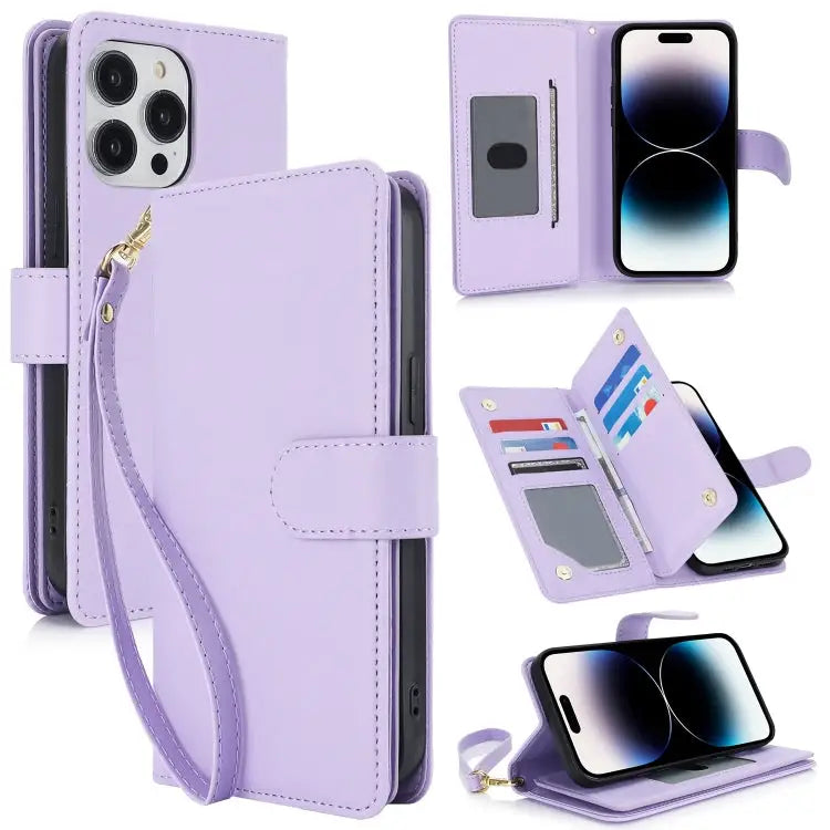 Multi-Card Wallet RFID Leather Phone Case For iPhone 13 For iPhone 12 Pro Max For iPhone 12 / 12 Pro - For iPhone 14