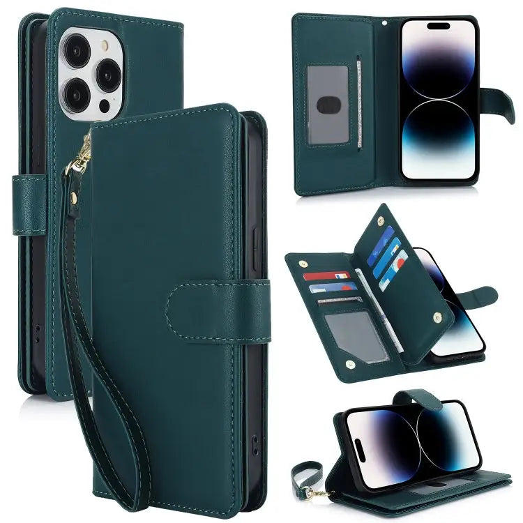 Multi-Card Wallet RFID Leather Phone Case For iPhone 13 For iPhone 12 Pro Max For iPhone 12 / 12 Pro - For iPhone 14