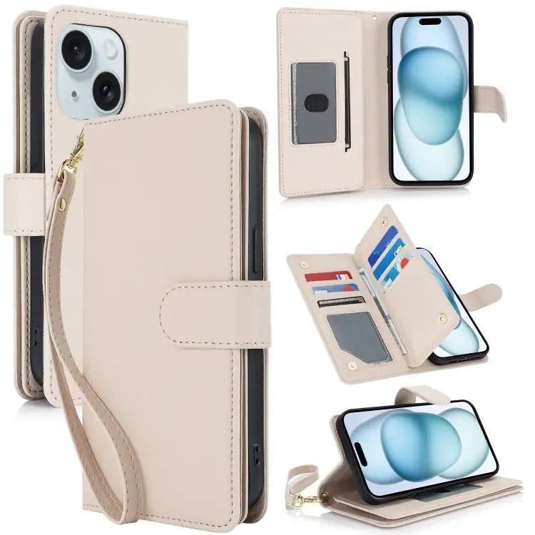 Multi-Card Wallet RFID Leather Phone Case For iPhone 14 Plus For iPhone 14 For iPhone 14 Pro - For iPhone 15 Plus