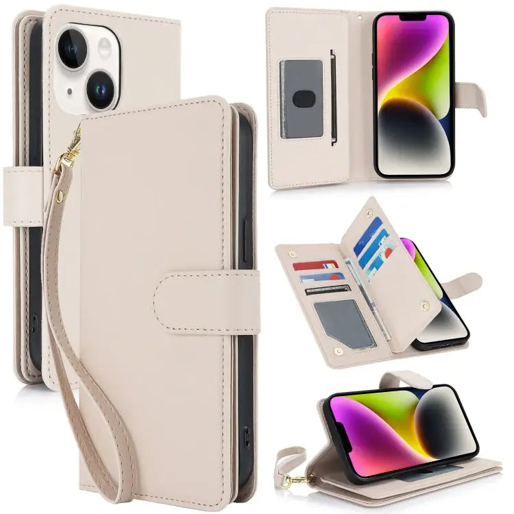 Multi-Card Wallet RFID Leather Phone Case For iPhone 14 Pro Max For iPhone 13 Pro Max For iPhone 13 Pro - For iPhone 14