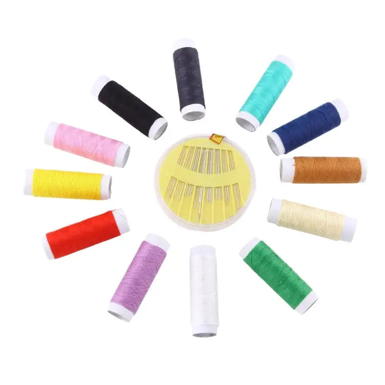 Multi-colorline Needle Wearer Tape Ear Spoon etc Treasure Box Daily Necessities Sewing Box Random Color Delivery