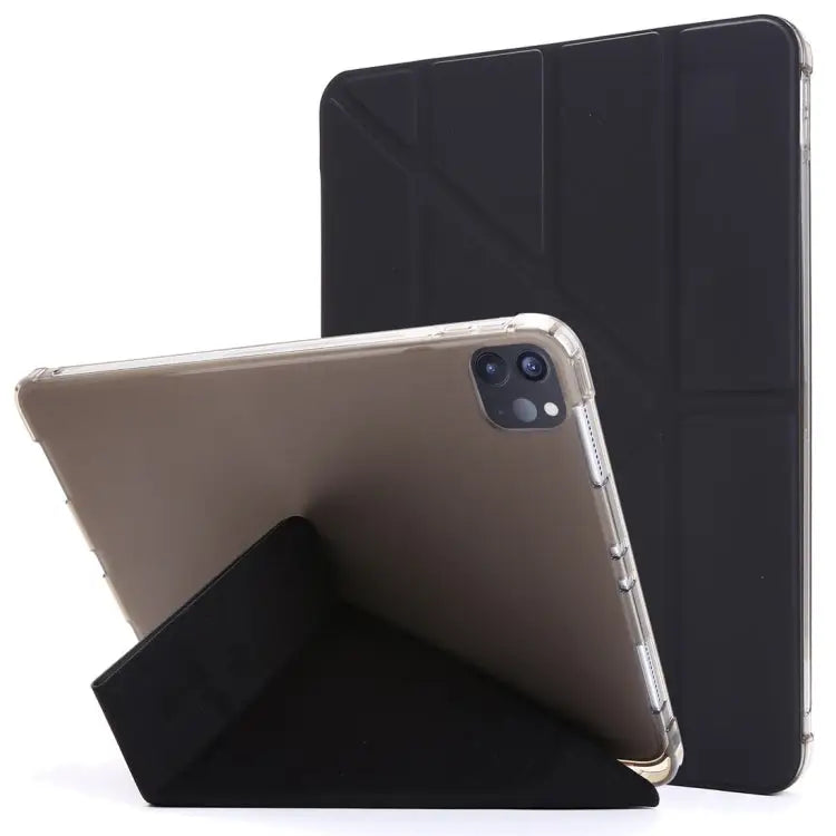 Multi-folding TPU Leather Tablet Case with Holder & Pen Slot For iPad Pro 11 (2020/2018) For iPad Air 13 2024 / Pro