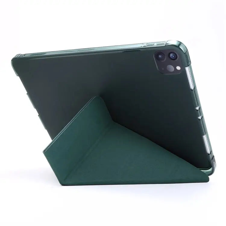 Multi-folding TPU Leather Tablet Case with Holder & Pen Slot For iPad Pro 11 (2020/2018) For iPad Air 13 2024 / Pro