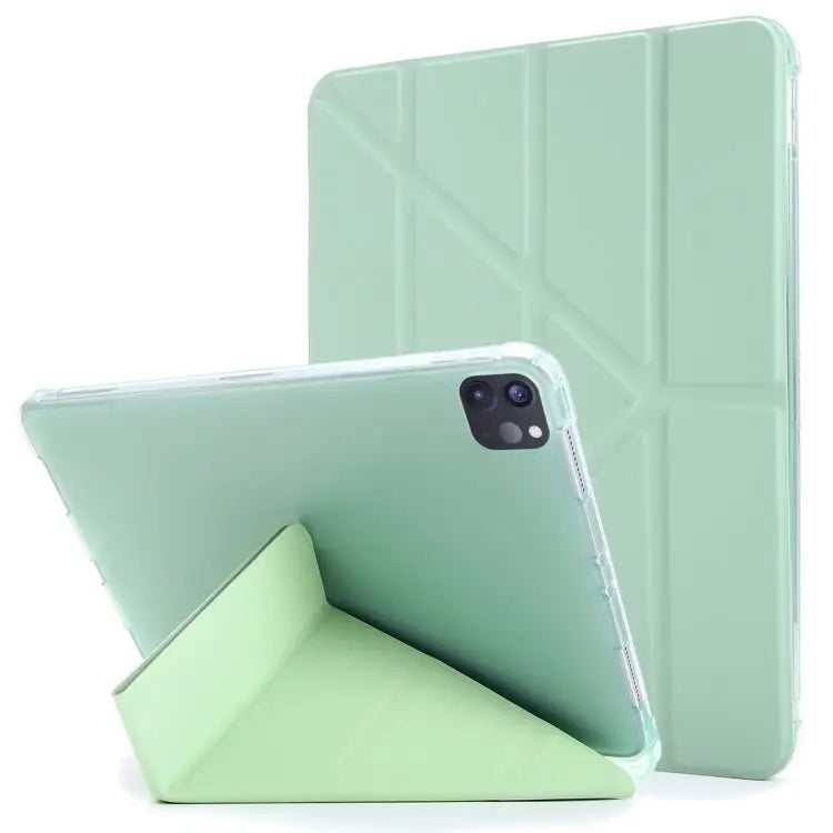 Multi-folding TPU Leather Tablet Case with Holder & Pen Slot For iPad Pro 11 (2020/2018) For iPad Air 13 2024 / Pro